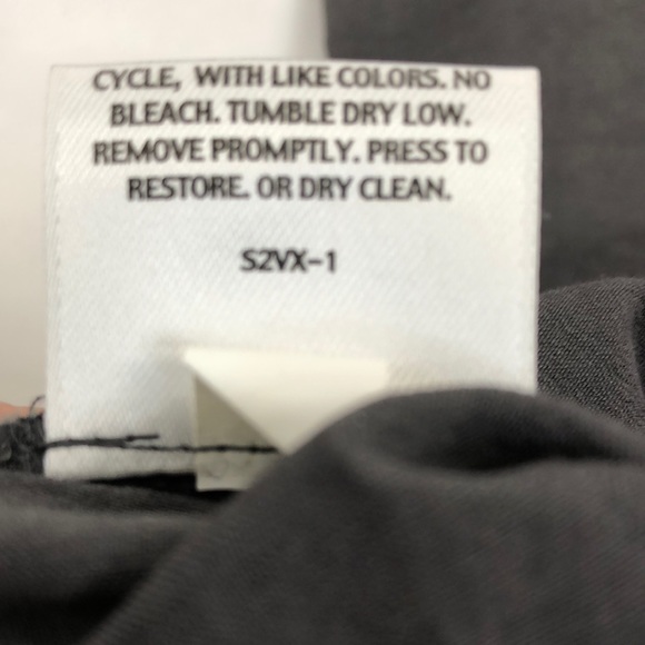 Eileen Fisher Gray Linen Blend Straight Leg Pants - Picture 5 of 6